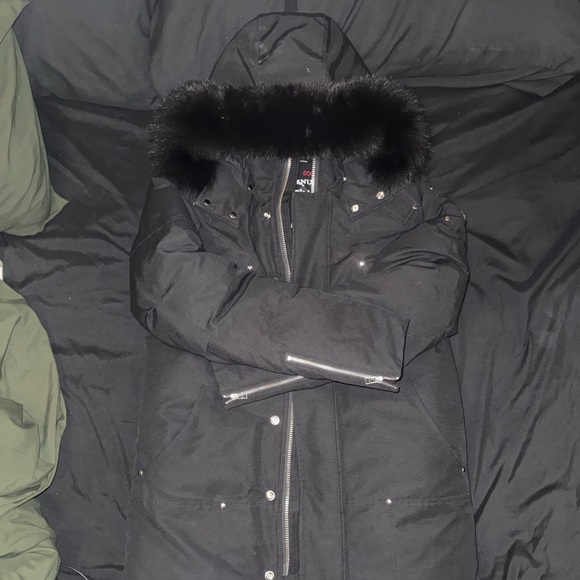 Moose Knuckles Stirling Parka With Fox Fur Trim